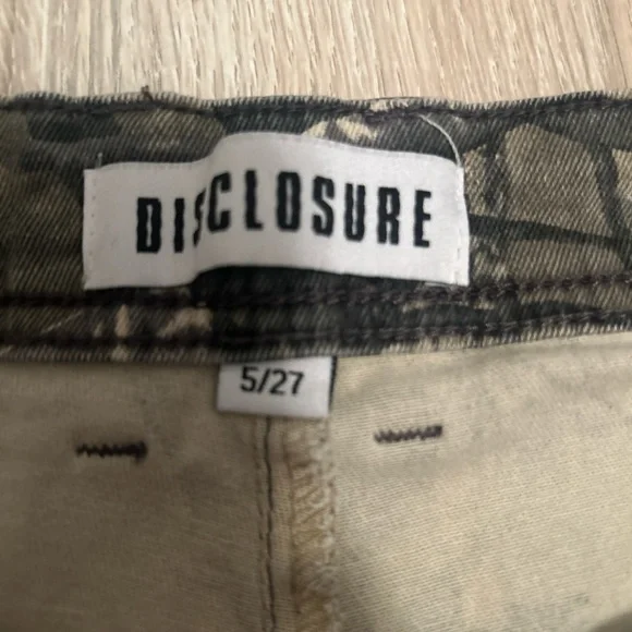 Green and Brown Cargo Jeans with Woodland Camouflage - Picture 2 of 4